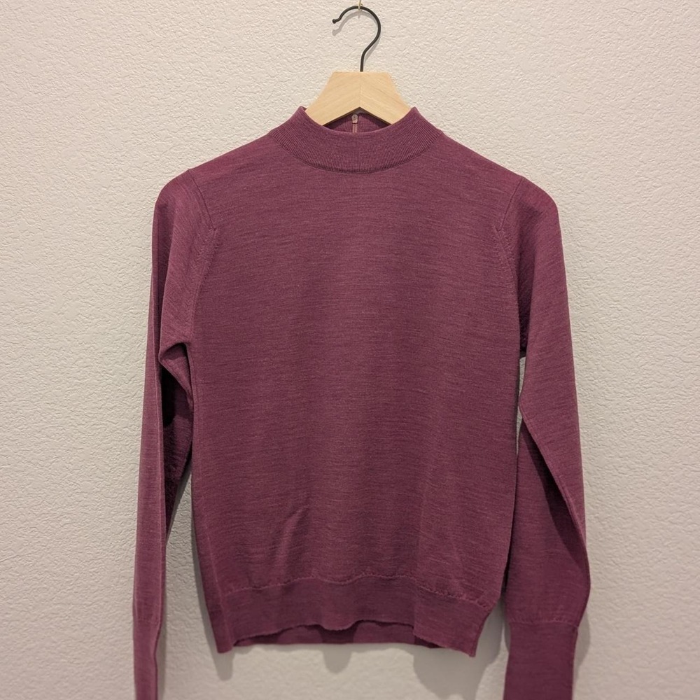 Vintage Wool Mock Neck Sweater